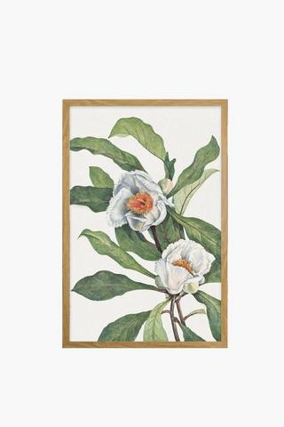 Framed Flower Canvas, 60x90cm