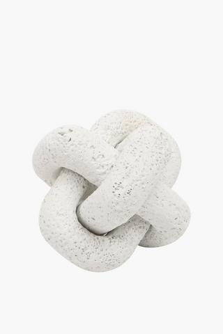 Washed Wooden Coral Knot, 19x17cm