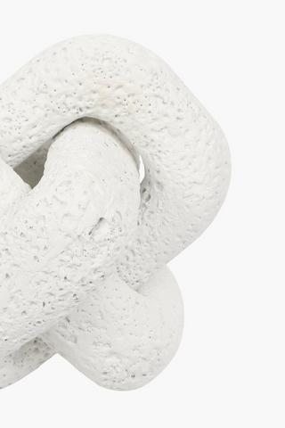 Washed Wooden Coral Knot, 19x17cm