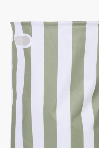 Striped Knock Down Laundry Basket