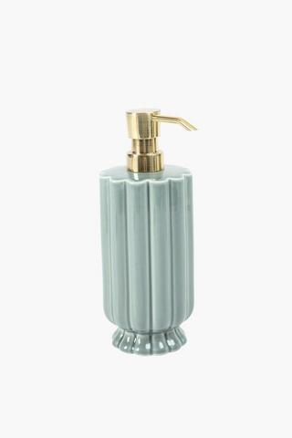 Ceramic Glazed Nerida Scallop Soap Dispenser