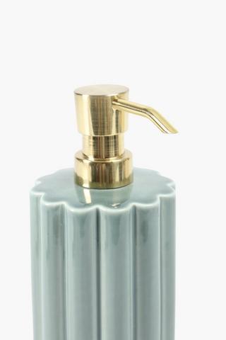 Ceramic Glazed Nerida Scallop Soap Dispenser