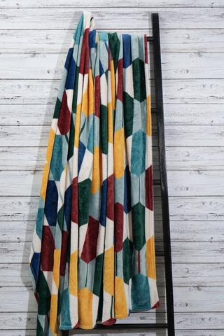 Super Plush Geometric Blanket, 200x220cm