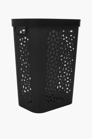 50l Otima Slimline Plastic Laundry Basket With Lid