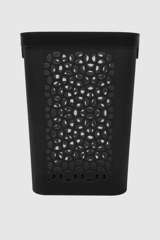 50l Otima Slimline Plastic Laundry Basket With Lid