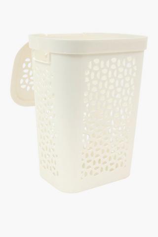 50l Otima Slimline Plastic Laundry Basket With Lid