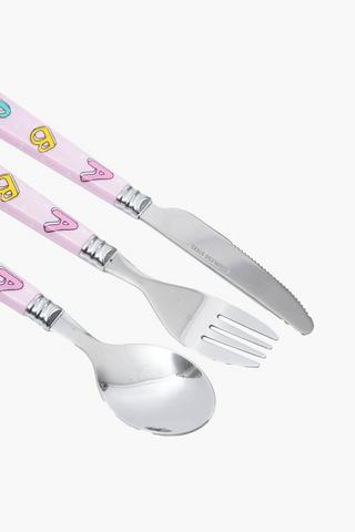 3 Piece Abc Cutlery Set