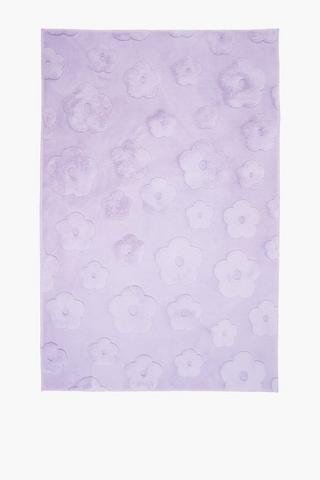 Jacquard Flower Rug, 70x110cm