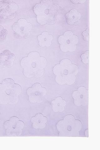 Jacquard Flower Rug, 70x110cm