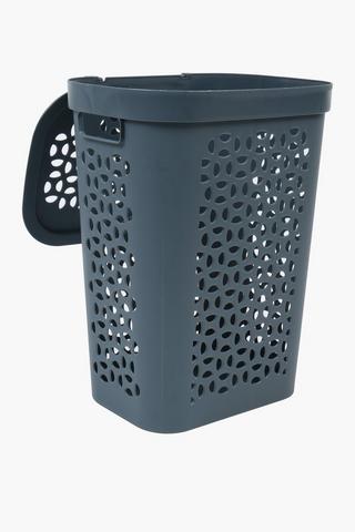 50l Otima Slimline Plastic Laundry Basket With Lid