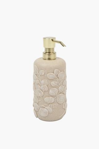 Resin Embossed Eucalyptus Soap Dispenser