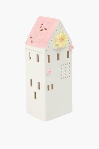 Floral Ceramic House, 8x20.5cm