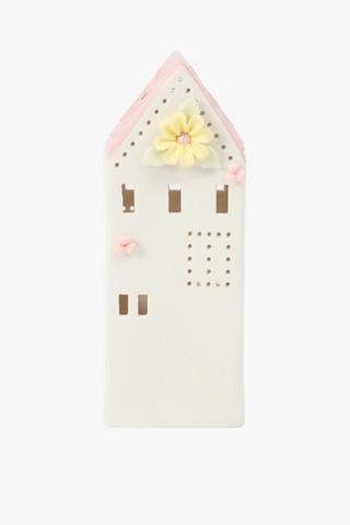 Floral Ceramic House, 8x20.5cm