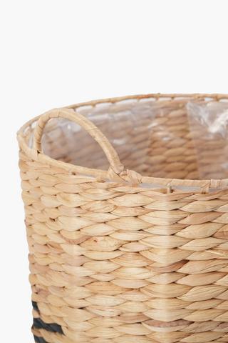 Stripe Woven Planter, 32x27cm
