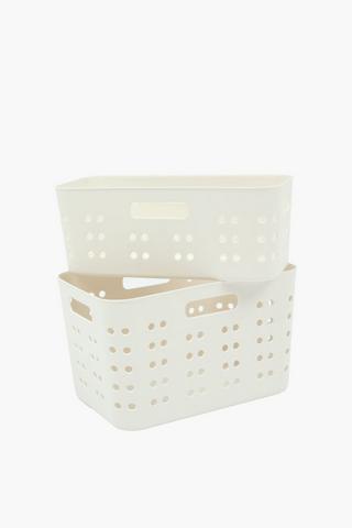 Utility Basket With Handle Medium