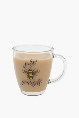 Just Bee Yourself Glass Mug, 320ml
