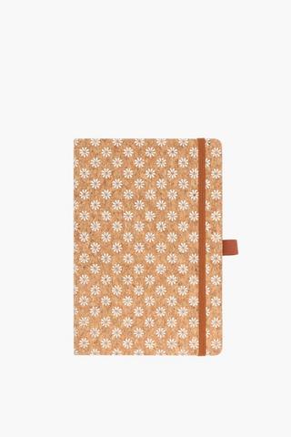 A5 Cork Flower Notebook