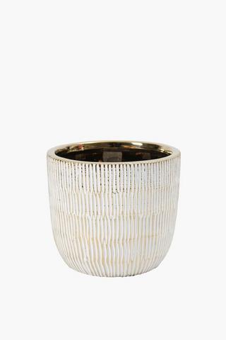 Antique Ceramic Planter, 14x16cm