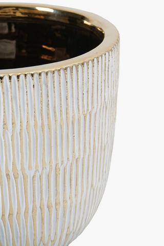 Antique Ceramic Planter, 14x16cm