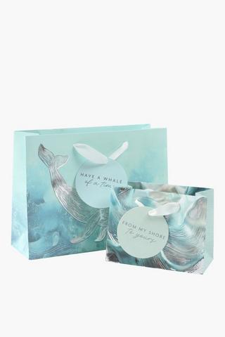 Whale Of A Time Foil Gift Bag Extra Small