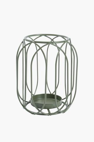 Metal Cage Tealight Holder, 9x11cm