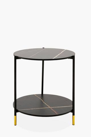 Nero Tiered Side Table
