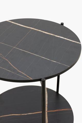 Nero Tiered Side Table