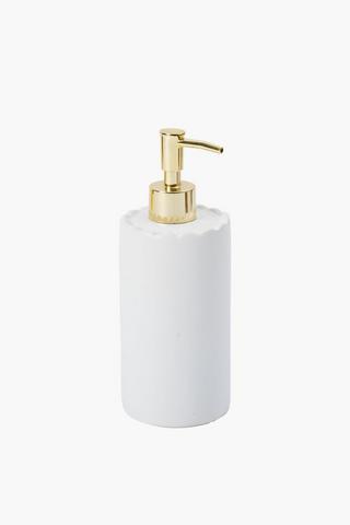 Dolomite Scallop Soap Dispenser