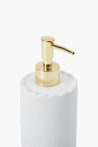 Dolomite Scallop Soap Dispenser