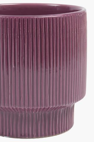 Pin Stripe Planter, 12x14cm