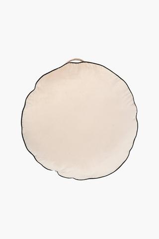 Velvet Round Floor Cushion, 60cm