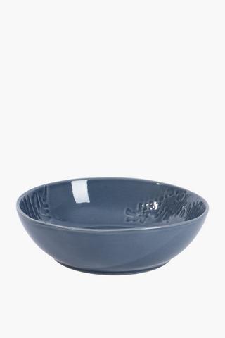 Embroidered Flower Soup Bowl