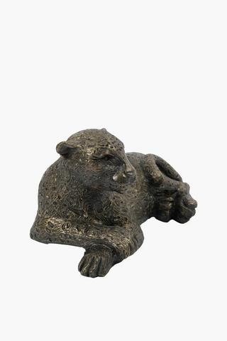 Resin Leopard Doorstop