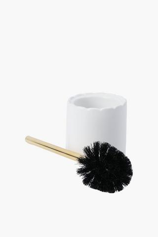 Dolomite Scallop Toilet Brush Set