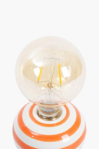 Stripe Ceramic Lamp Set, 10x20cm