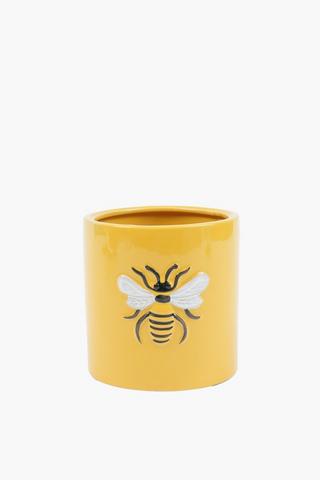 Bee Ceramic Planter, 14x16cm