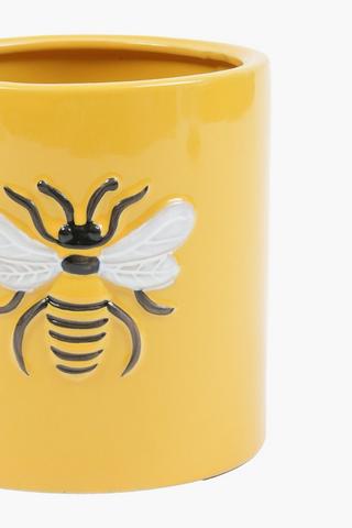 Bee Ceramic Planter, 14x16cm