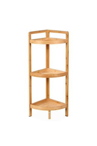 Bamboo 3-tier Corner Shelf