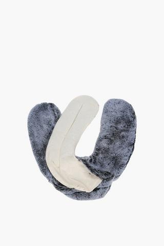 Faux Fur Neck Bean Bag, 32cm