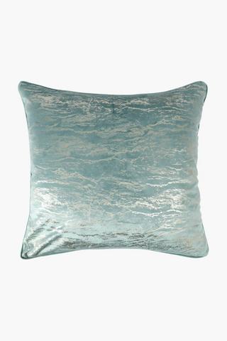 Velvet Parma Fleck Feather Filled Scatter Cushion, 60x60cm
