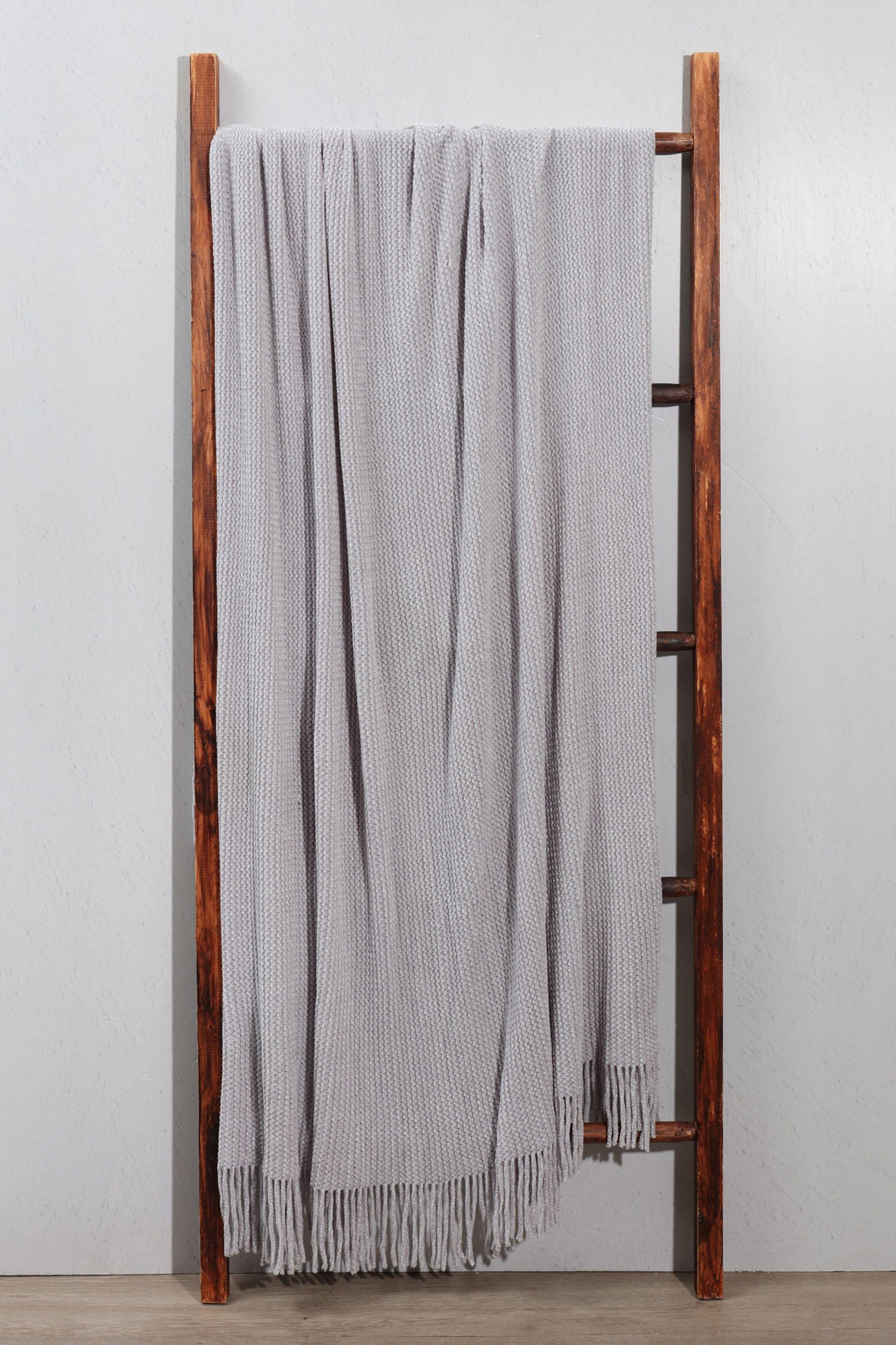 Chenille Ribbed Throw, 140x180cm