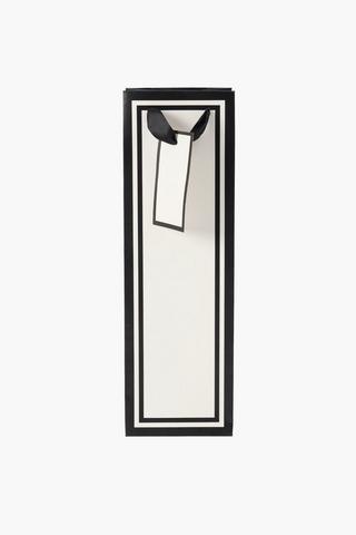 Block Line Wine Bag