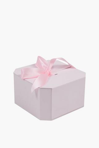 Octagon Bow Gift Box Medium