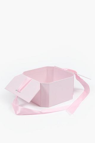 Octagon Bow Gift Box Medium