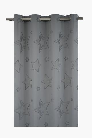 Eyelet Tufted Star Curtain, 140x225cm