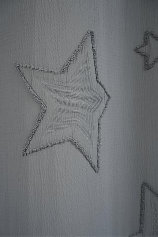 Eyelet Tufted Star Curtain, 140x225cm