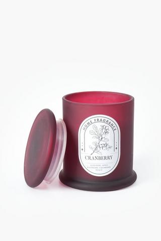 Cranberry Glass Candle, 114g