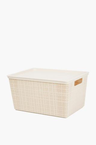 Bubble Storage Utility Basket With Lid