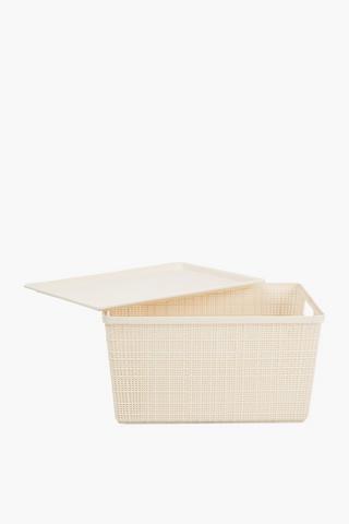 Bubble Storage Utility Basket With Lid