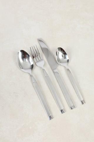 16 Piece 2 Tone Stainless Steel Cutlery Set